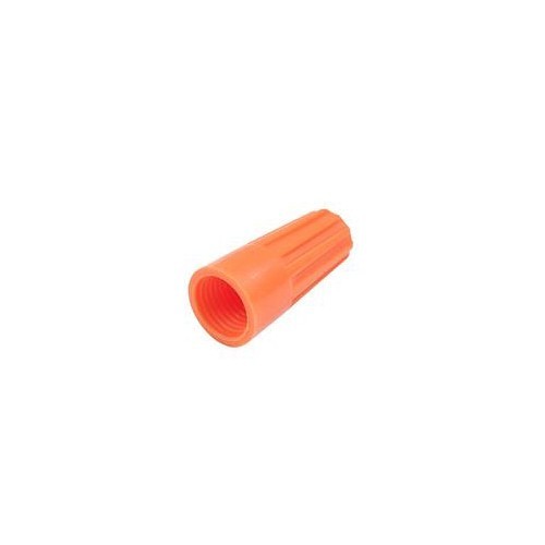 Wire Cap, 22 to 14 AWG Conductor, Orange Color Code