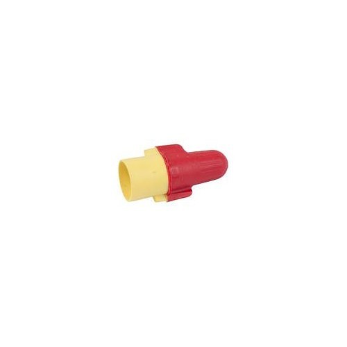 Wire Cap, 18 to 8 AWG Conductor, 600 VAC, Yellow/Red Color Code