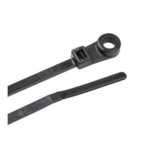 Cable Tie, 11 in Length, 170 in Width, Nylon, UV-Resistant Black