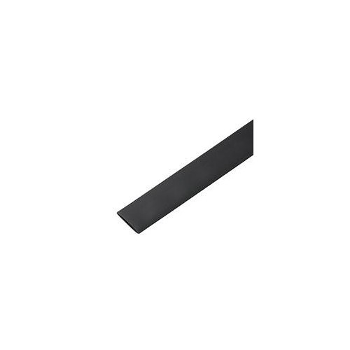 Heat Shrink Tube, 0.0625 in Inner Dia Expanded, 0.03125 in Inner Dia Recovered, 4 ft Length, Polyolefin, Black