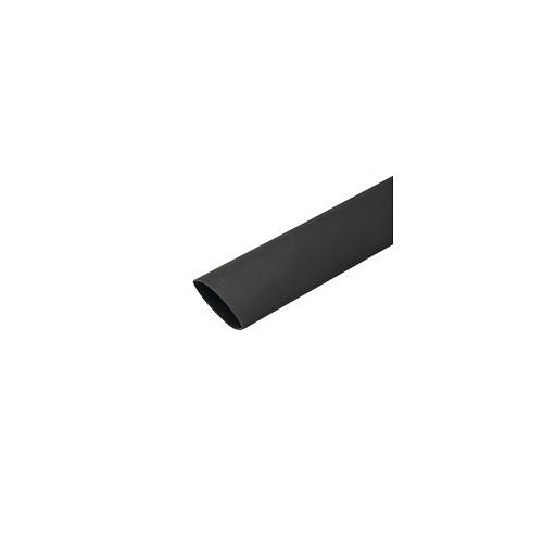 Heat Shrink, 3/8 in Inner Dia Expanded, 4 ft Length, Black, Dual Wall, 3:1 Shrink, -45 to 125 deg C, 212 deg F Shrink