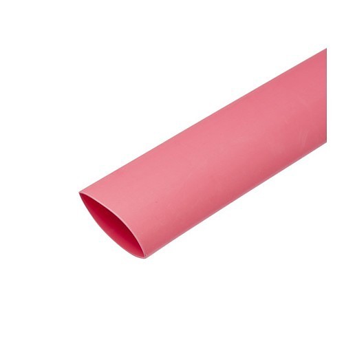 Heat Shrink, 3/4 in Inner Dia Expanded, 4 ft Length, Red, Dual Wall, 3:1 Shrink, -45 to 125 deg C, 212 deg F Shrink