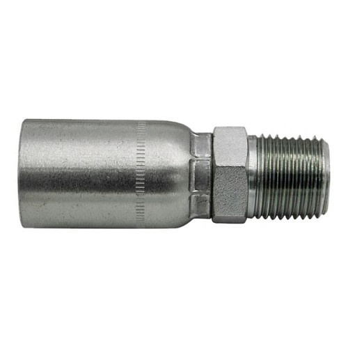 Discount Hydraulic Hose MP-0404 Hydraulic Connector, 1/4 in Nominal, NPTF, Steel