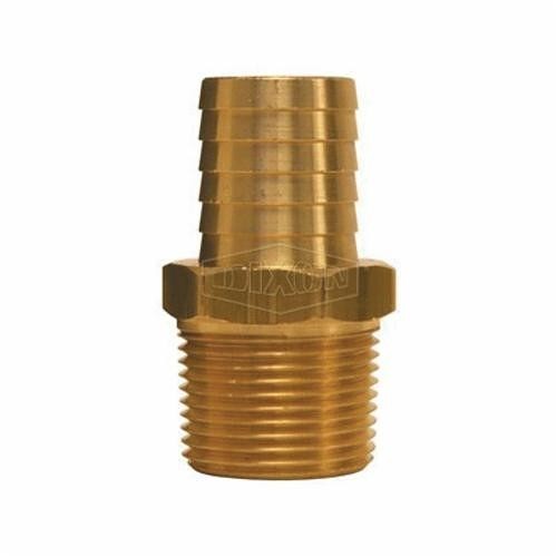 Dixon® 1020808C Hose End Fitting, Insert, 1/2 x 1/2 in Nominal, MNPT x Hose Barb, Brass, Domestic