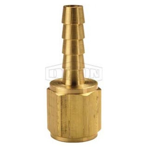 Dixon® 1040404C Hose Fitting, Female NPTF x Hose Barb, 1/4 in Nominal, C360 Brass