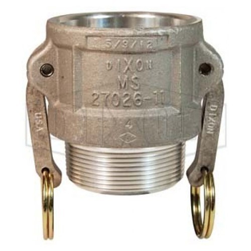 Dixon® 150-B-AL Cam & Groove Coupler, Type B, Coupler x Male NPT, 1-1/2 in Nominal, Aluminum