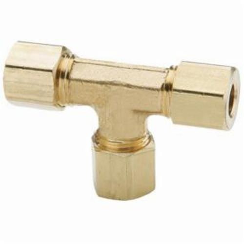 Dixon® 164C-06 The Right Connection Compression Union Tee, 3/8 in x 9/16-24 Nominal, Tube x Straight End Style, Brass, Domestic