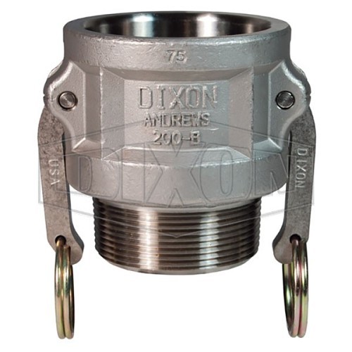 Dixon® 200-B-SS Cam & Groove Coupler, Type B, Coupler x Male NPT, 2 in Nominal, 316 Stainless Steel