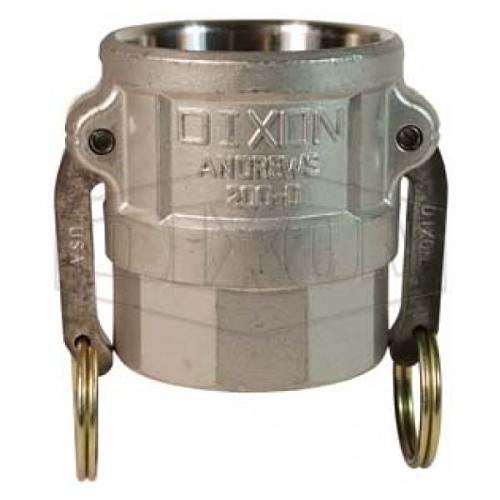 Dixon® 200-D-SS Cam & Groove Coupler, Type D, Coupler x Female NPT, 2 in Nominal, 316 Stainless Steel, Domestic