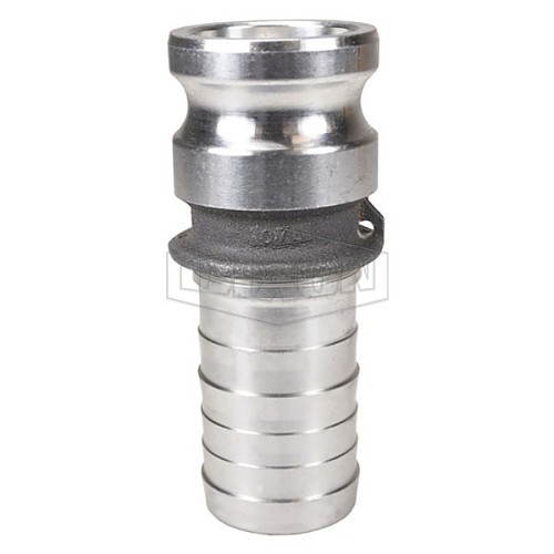 Dixon® 200-E-AL Cam & Groove Adapter, Type E, Male Adapter x Hose Shank, 2 in Nominal, Aluminum, Domestic