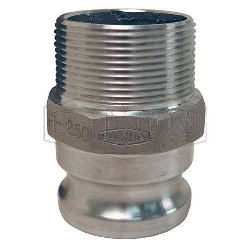 Dixon® 200-F-AL Cam & Groove Boss-Lock Adapter, 2 in Nominal, Type F Adapter x MNPT, Aluminum