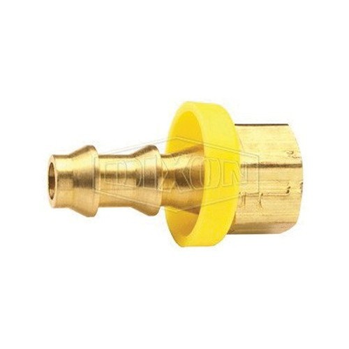 Dixon® 2920407C Hose Barb, 7/16-24 x 1/4 in Nominal, FUNF x Hose Barb, Brass, Domestic