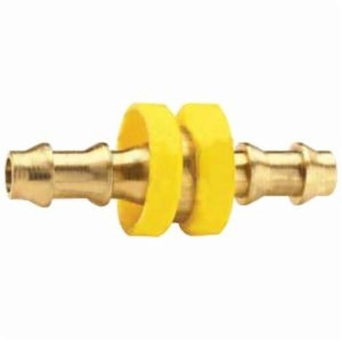 Dixon® 296-0606 Hose Mender, 3/8 in Nominal, Push-On Barb End Style, Brass Body/Plastic Cap, Domestic