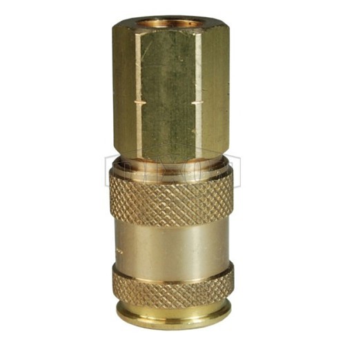 Dixon® 2CJF2-B Pneumatic Coupler, Coupler, 1/4 in Nominal, FNPT, Brass