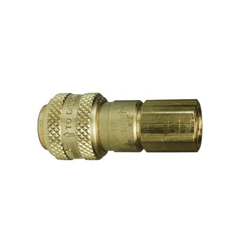 Dixon® 2DF2-B. Threaded Coupler, Pneumatic Automatic, 1/4 in Nominal, Brass