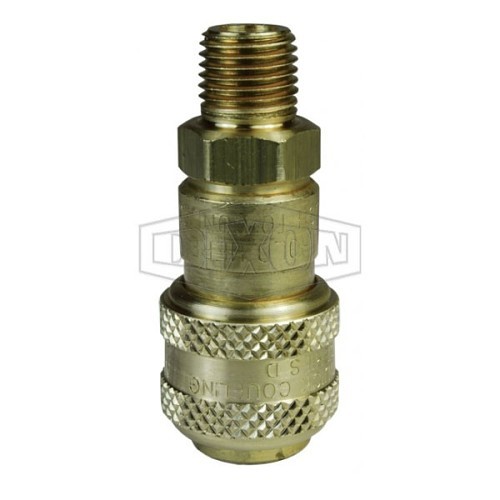 Dixon Valve & Coupling 2DM2-B Pneumatic Automatic Coupler, Coupler, 1/4 in Nominal, NPTF, Brass, Domestic