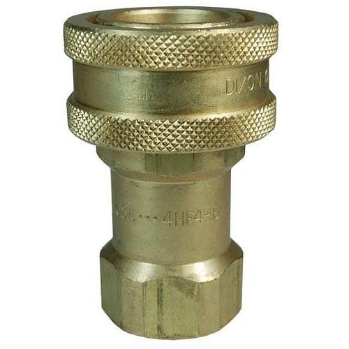 Dixon® 2HF2-B Pipe Fitting, Quick Disconnect x NPTF, 1/4 in Nominal, Brass