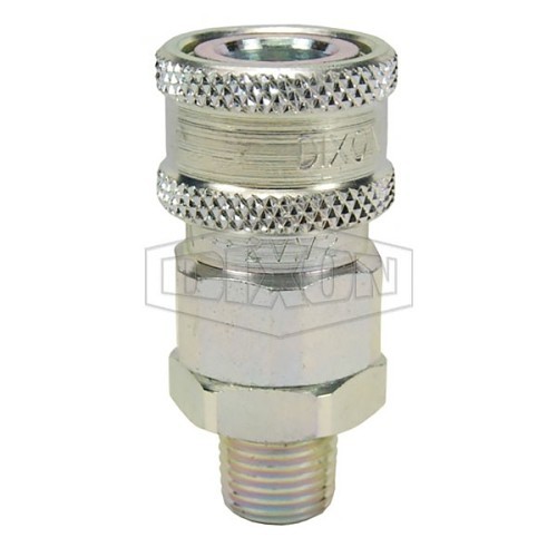 Dixon® 2VM2 Coupler, 1/4-18 in Nominal, Quick Disconnect x Male NPTF, Steel