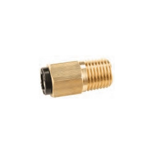 Dixon® 31155618DOT Straight Male Connector, Tube x MNPT, 1/4 x 3/8 in Nominal, Composite/Brass