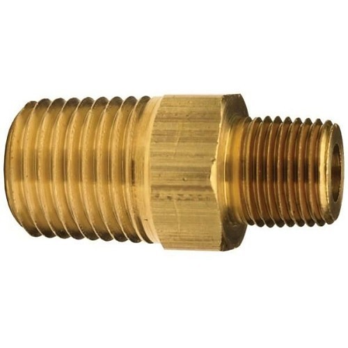 Dixon® 3790604C Pipe Nipple, 3/8 x 1/4 in Nominal, 1.41 in Length, Brass, MNPTF End Style, Domestic