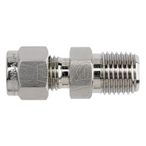 Dixon® 4-DMC-2 Instrumentation Connector, Adapter, 1/8-27 in Nominal, Tube x MNPT, 316 Stainless Steel, Domestic