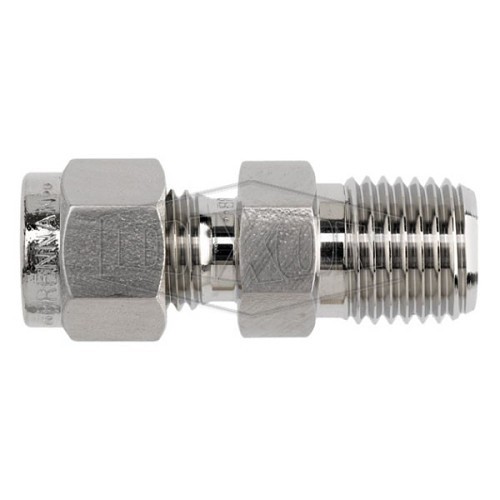 Dixon® 4-DMC-4 Instrumentation Connector, 1/4 in Nominal, MNPT, 316 Stainless Steel