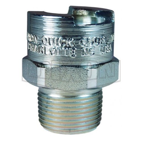Dixon® 4NM3 Pneumatic Coupler, Interchange, 3/8 in Nominal, NPTF, Steel