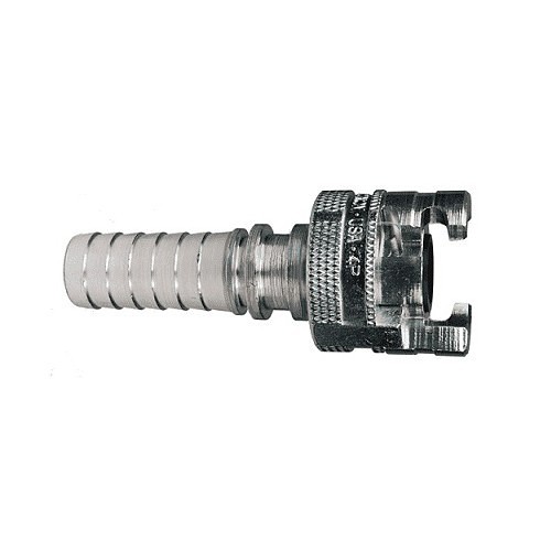 Dixon® 4PS4 Hose Barb Coupler, Dual-Lock, 1/2 in Nominal, Steel