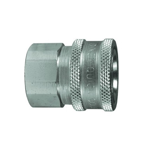 Dixon® 4VF4-E Interchange Unvalved Hydraulic Coupler, 1/2 in Nominal, FNPTF, Steel, Domestic