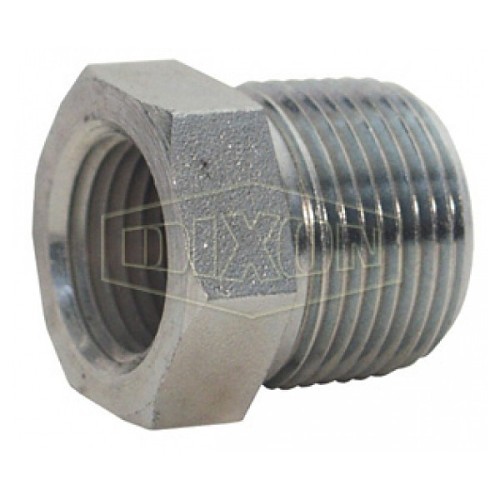 Dixon® 5406-12-4 Hex Reducer Bushing, 3/4 x 1/4 in Nominal, MNPT x FNPT, 2500 psi Pressure, Steel