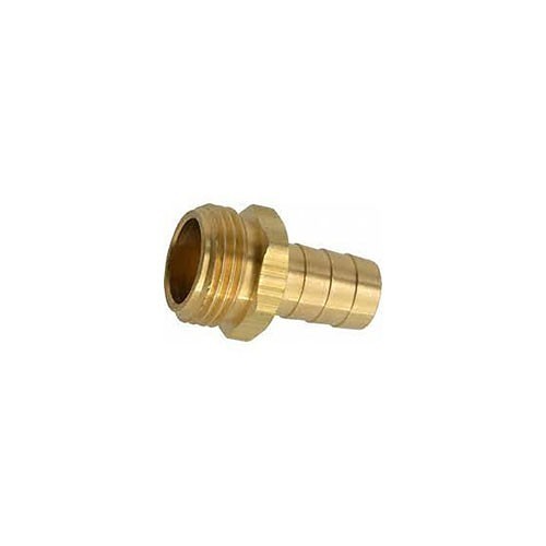 Dixon® 5851212C Short Shank Garden Hose Fitting, Male Swivel, 3/4 in Nominal, GHT Male Swivel, Brass, Domestic