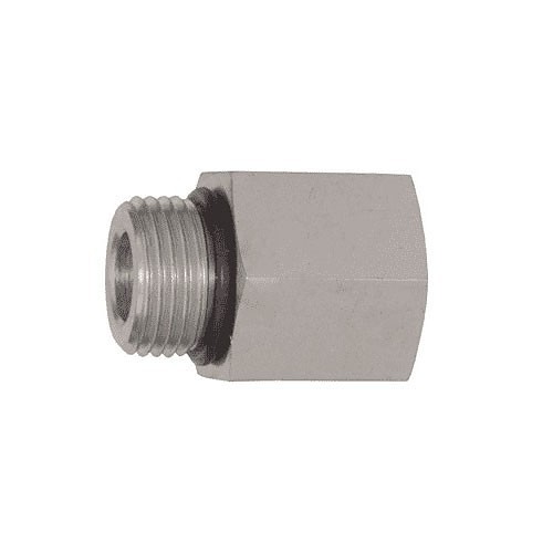 Dixon® 6404-8-8 Hydraulic Adapter, 3/4-16 x 1/2-14 Nominal, Male SAE O-Ring Boss x Female NPTF Pipe, Steel