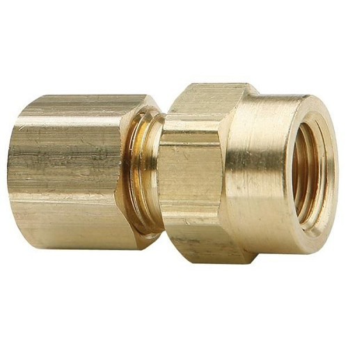 Dixon® 66C-0806 Compression Female Connector, 1/2 in Nominal, 3/8 in, Brass