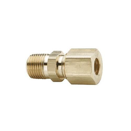 Dixon® 68C-0604 Compression Male Connector, 3/8 in Nominal, Brass