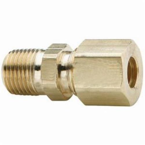 Dixon® 68C-0202 The Right Connection Tube-to-Pipe Connection, 1/8 in x 5/16-24 Nominal, Tube x Straight MPT End Style, Brass, Domestic