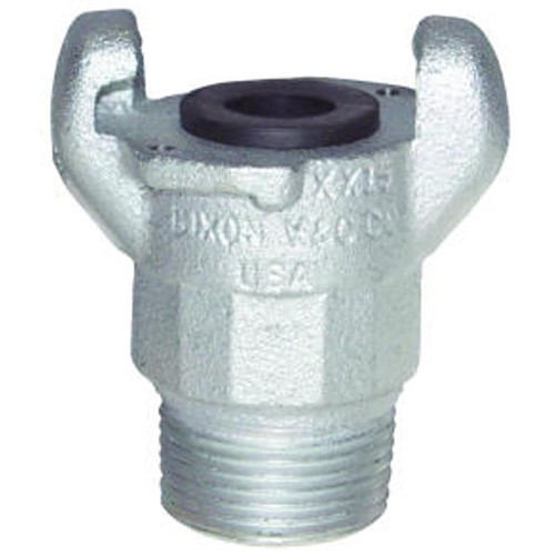 Dixon® AMB Hose End, 2-Lug, Hose End, 3/8 in Nominal, MNPT, Iron, Domestic