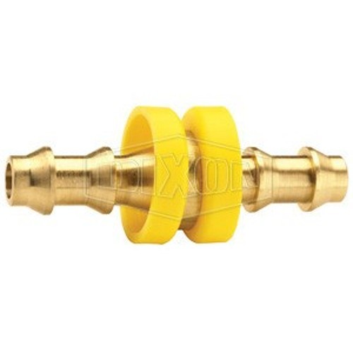 Dixon® 2960505C Push-On Hose Mender, 5/16 in Nominal, Hose Barb, Brass, Domestic