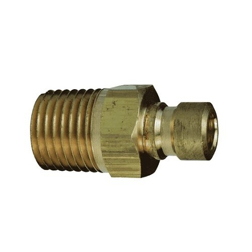 Dixon® CM'4-B Industrial Mold Interchange Hydraulic Nipple, 1/2 in Nominal, MNPTF, Brass, Domestic