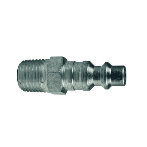 Dixon® D'2 Male Threaded Plug, Pneumatic, Male Threaded Plug, 3/8 in Nominal, NPTF, Steel, Domestic