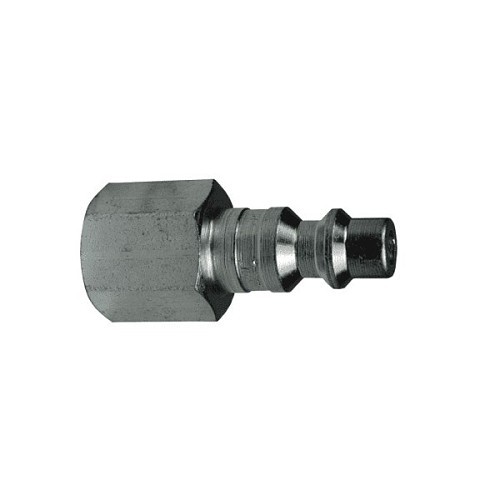 Dixon® D2F2-S Female Threaded Plug, Pneumatic, Female Threaded Plug, 1/4 in Nominal, NPTF, Steel, Domestic