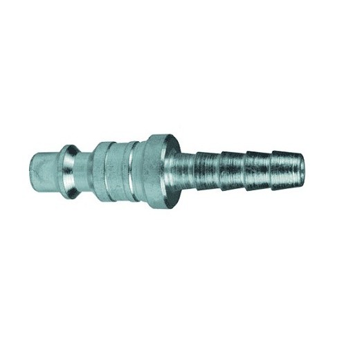 Dixon® D2S3 Industrial Interchange Pneumatic Nipple, 1/4 x 3/8 in Nominal, Quick Disconnect x Barbed, Steel, Domestic