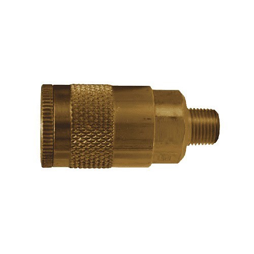 Dixon® DC1 Threaded Coupler, Automotive, 1/4 in Nominal, Brass