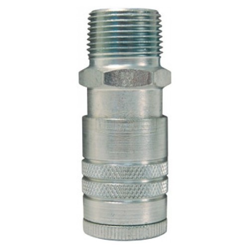 Dixon® DC2504 Semi-Automatic Coupler, Air Chief Industrial, Coupler, 3/8 x 1/2 in Nominal, MNPT, Steel