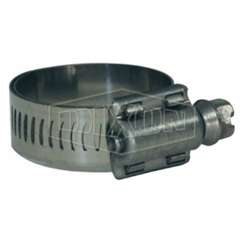 Dixon® DL9220 Worm Gear Clamp, Clamping Range: 13/16 to 1-3/4 in, Plated Carbon Steel Bolt