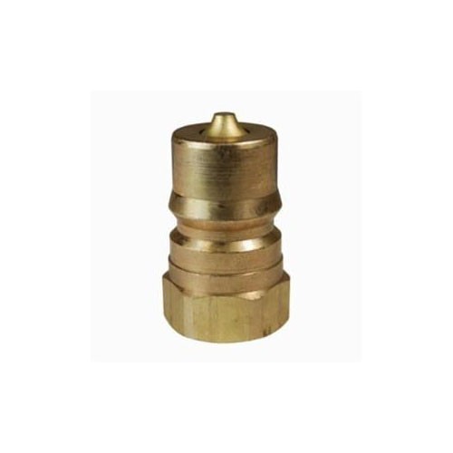 Dixon® H4F4-B Hydraulic Coupling, 1/2 in x 1/2-14 Nominal, Quick-Connect x FNPTF, Brass, Domestic