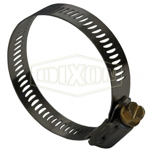 Dixon® HS212 Worm Gear Clamp, Clamping Range: 10-56/64 to 13-48/64 in, Zinc Plated Steel Bolt