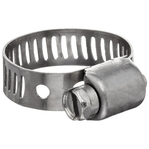 Dixon® HSS6 Hose Clamp, 7/16 to 25/32 in Outside Dia, 1/2 in Thickness, Stainless Steel