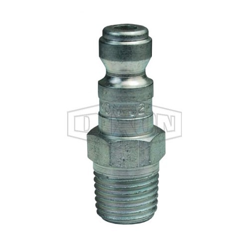 Dixon® J3M4 Pneumatic Plugs & Cap, Automotive Male Threaded Plug, 3/8 x 1/2 in Nominal, MNPTF, Steel