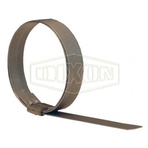 Dixon® JS305 Smooth ID Band Clamp, 1-1/2 in Inside Dia, 0.03 in Thickness, Galvanized Steel