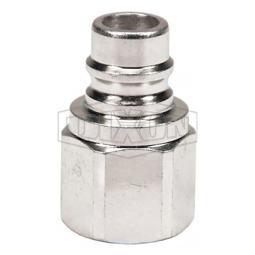 Dixon® V6F6-E Hydraulic Female Plug, 3/4 in Nominal, NPTF End Style, Steel